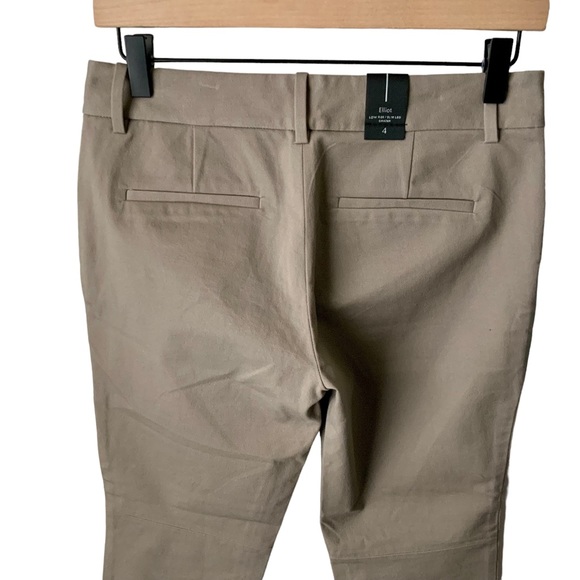 NWT ARITZIA Babaton Elliot Pants Grazer Slim Leg Grazer Brown Tan Khaki Size 4 - Picture 6 of 14